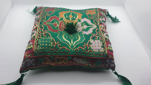 Coussin Vert Double Dorge pour Bol Tibétain