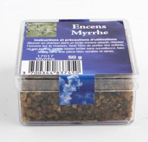 Encens en Grains de Myrrhe Boite de 50 Grs