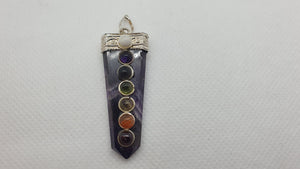 Pendentif en Améthyste 7 Chakras