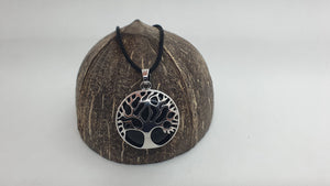 Pendentif Arbre Minéral en Onyx