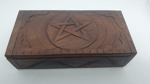 Boite en Bois Pentagramme