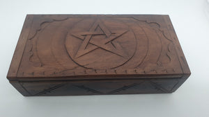 Boite en Bois Pentagramme