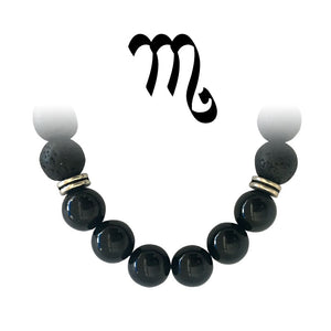 Bracelet Zodiac Onyx - Scorpion - 8mm