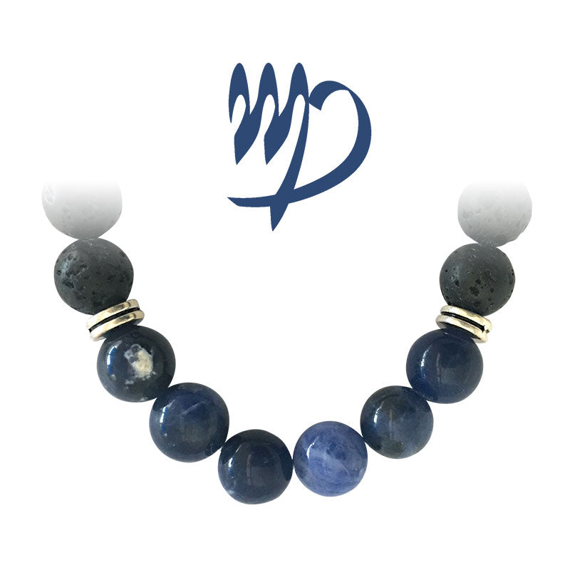 Bracelet Zodiac Sodalite - Vierge - 8mm