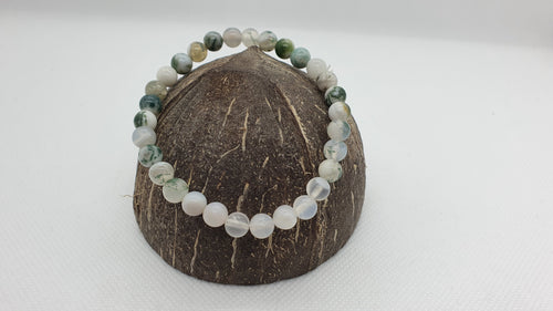 Bracelet en Agate Arbre 6mm