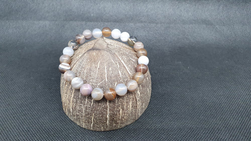 Bracelet en Agate de Botwana 8mm.