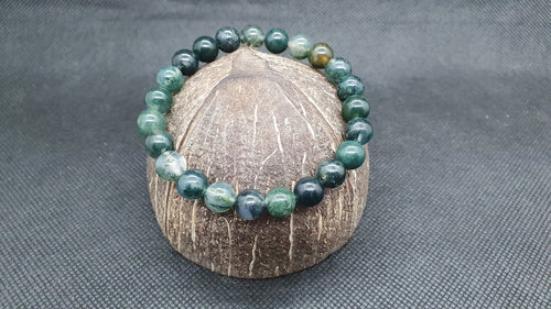 Bracelet en Agate Mousse 8mm