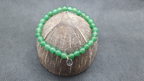 Bracelet en Aventurine 6mm avec signe 