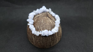 Bracelet Baroque en Calcite Bleue