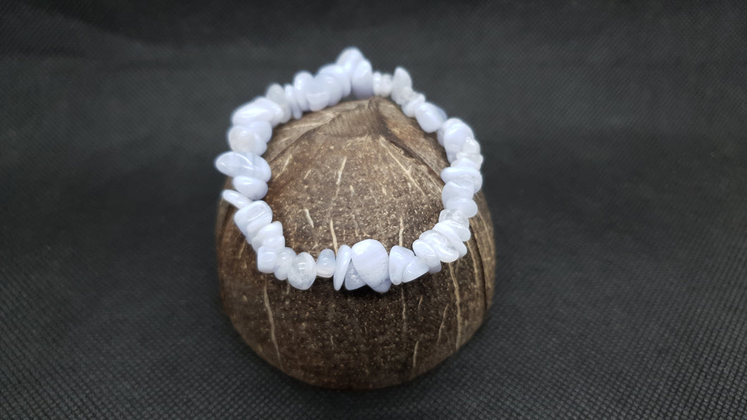 Bracelet Baroque en Calcite Bleue