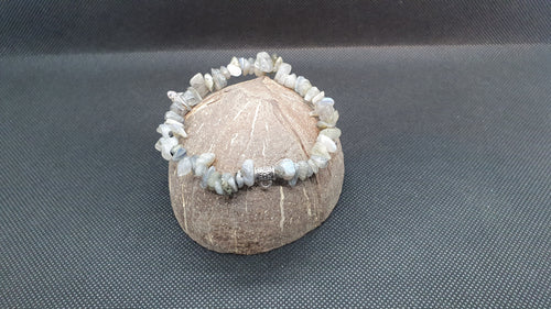 Bracelet Baroque Labradorite avec déco.