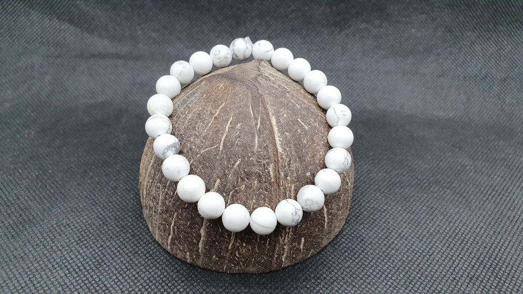 Bracelet en Howlite 8mm