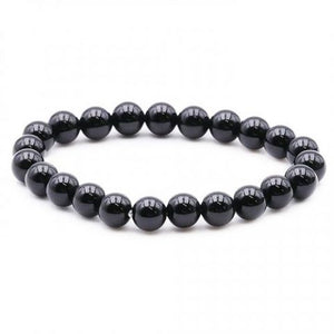 Bracelet en Obsidienne Noire 8mm, Très Grande Protection