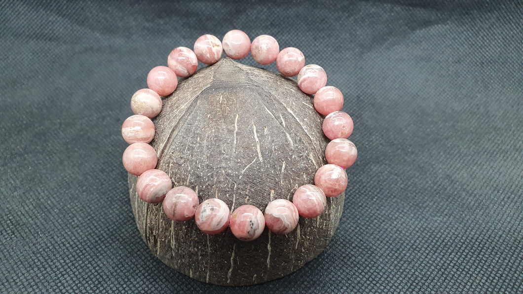 Bracelet en Rhodochrosite d'Argentine 10mm