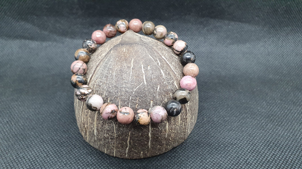 Bracelet en Rhodonite 8mm