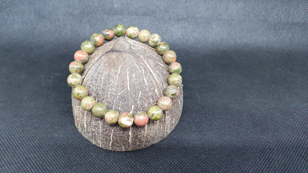 Bracelet en Unakite 8mm