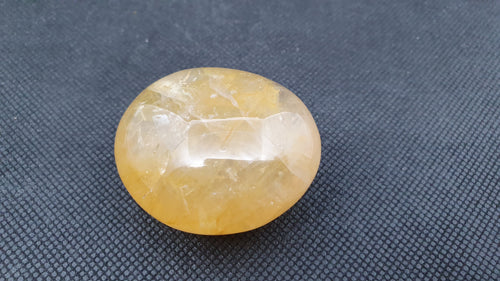 Galet Roulé en Quartz Jaune