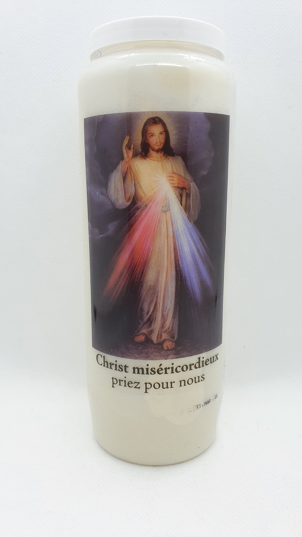 Bougie De Neuvaine Christ Miséricordieux