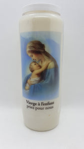 Bougie De Neuvaine Vierge à l'Enfant