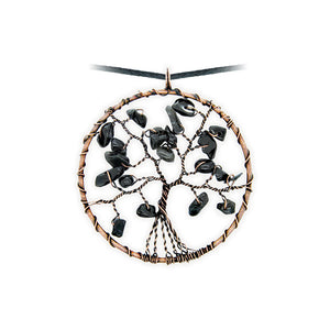 Pendentif Arbre de Vie en Onyx Naturelle