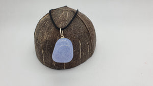 Pendentif en Calcite Bleue