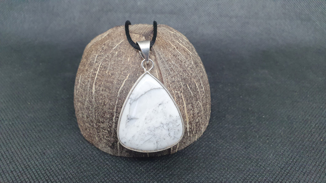 Pendentif Howlite en Argent 925