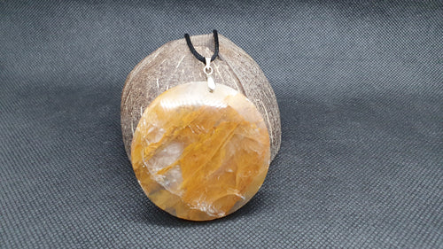 Pendentif en Quartz Jaune de Madagascar