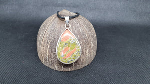 Pendentif en Unakite Argent 925