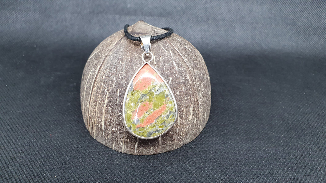 Pendentif en Unakite Argent 925