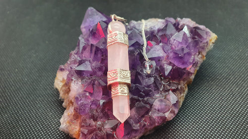 Pendule Pointe Quartz Rose