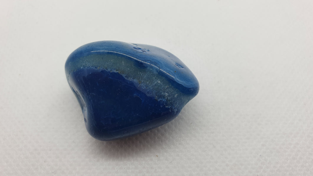 Agate Bleue Pierre Polie 2,5 à 3,5cm