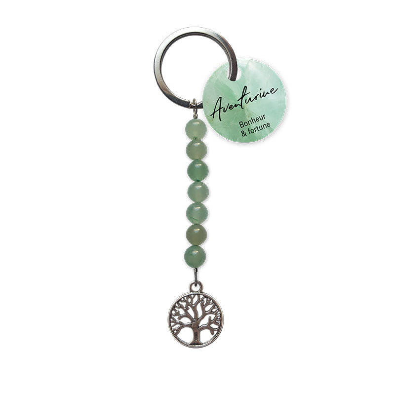 Porte-Clefs Aventurine - Arbre de Vie